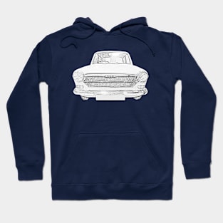 Austin 1100 1960s classic car monochrome Hoodie